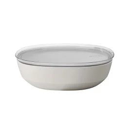 SILUETA INSALATIERA BASSA CON COPERCHIO WHITE CM 30 X 9,2