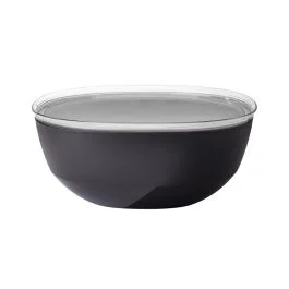 SILUETA INSALATIERA ALTA CON COPERCHIO BLACK CM 30 X 12,7