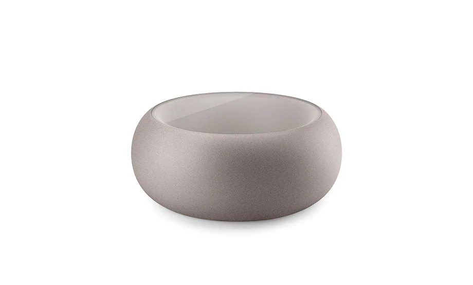 Plust Struttura Boom Caffe Tavolino con Vetro Creta