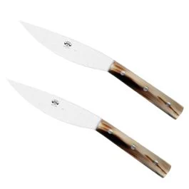 VALDICHIANA COLTELLO DA BISTECCA MANICO IN CORNOTECH CONFEZIONE 2 PZ
