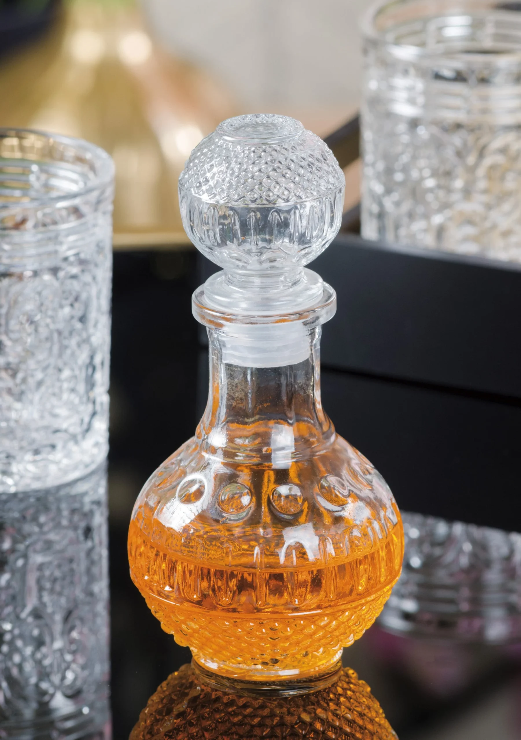 Ad Trend Bottiglia in Vetro 250 Ml H 18 Cm D 9 Cm Trasparente