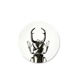 FAUNE&FLORE INSECTS PIATTO PIANO 27 CM NERO