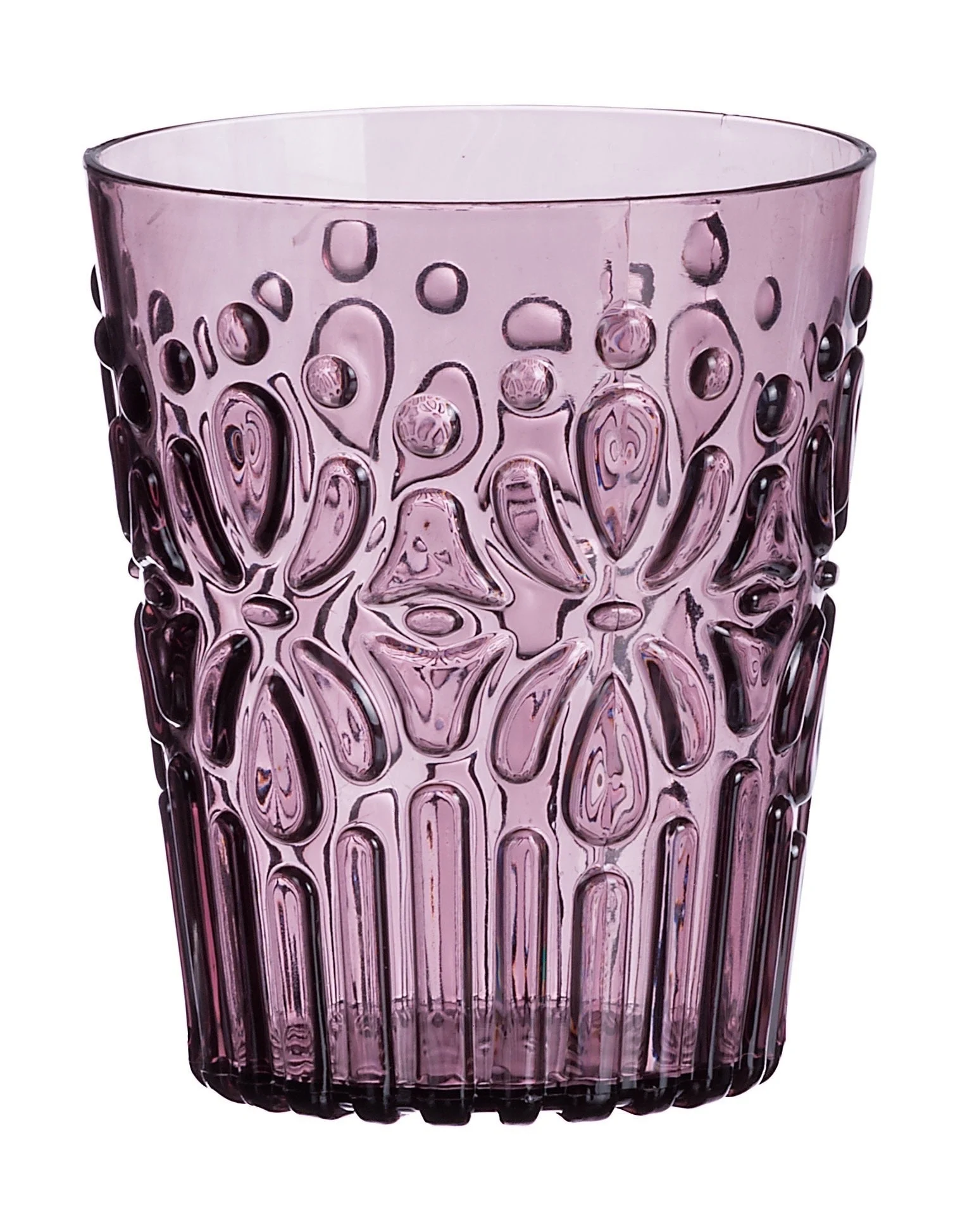 Ad Trend Bicchiere Plastica Wieky Ass. D 8,5 Cm H 10 Cm Grigio Blu o Porpora 1 Pz