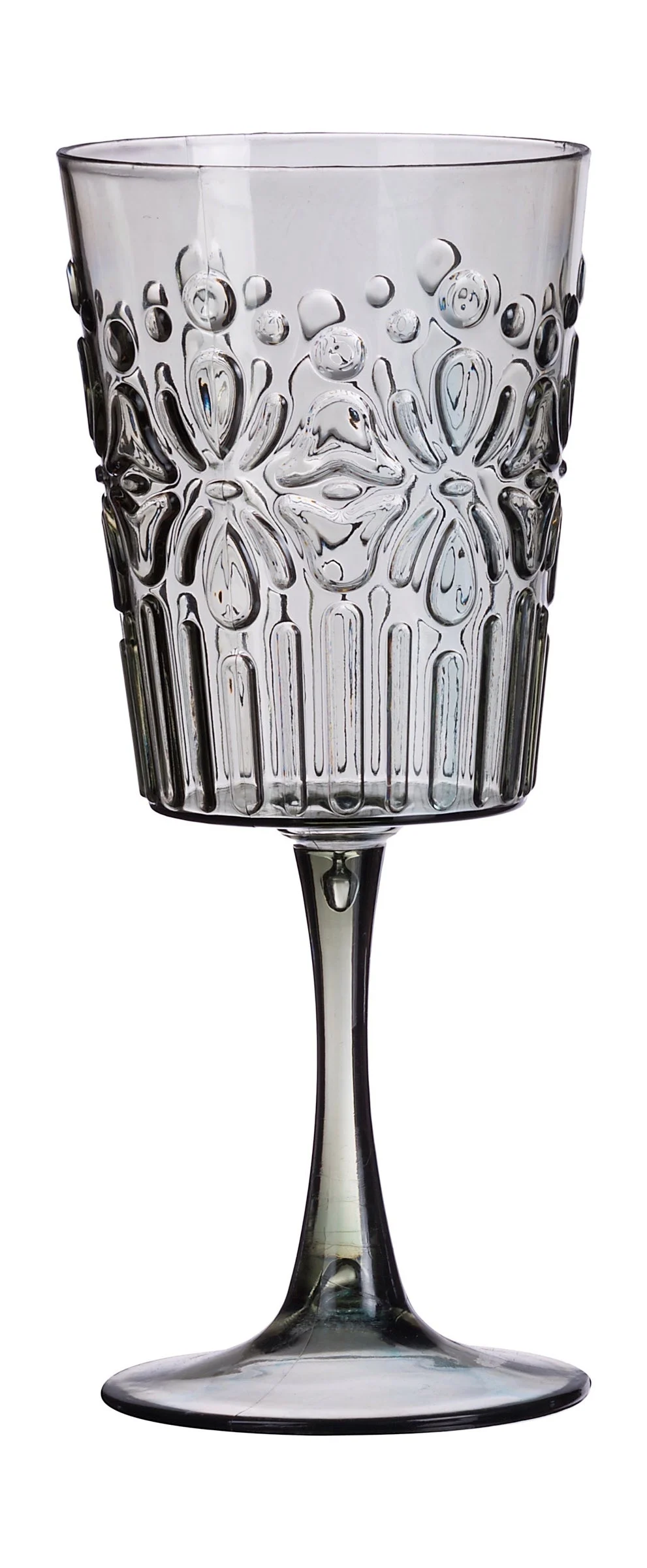 Ad Trend Calice Vino Plastica Wieky Ass. D 9 Cm H 20 Cm Grigio Blu o Porpora 1 Pz