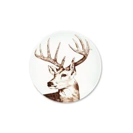 FAUNE&FLORE MOUNTAIN PIATTO PIANO 27 CM MARRONE