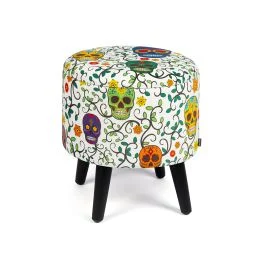 POUF CONTENITORE IMBOTTITO CALAVERA
