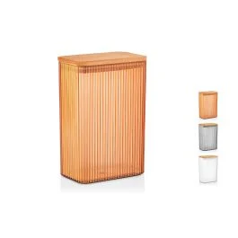 CONTENITORE RETTANGOLARE TAPPO LEGNO 2,1 L ASSORTITO