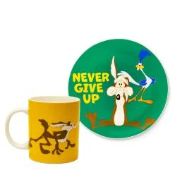 BEEP BEEP&WILLY COYOTE SET MUG E PIATTO