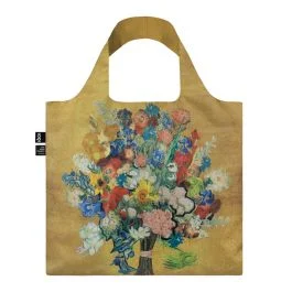 BORSA PER LA SPESA ECO GOGH FLOWER PATTERN GOLD