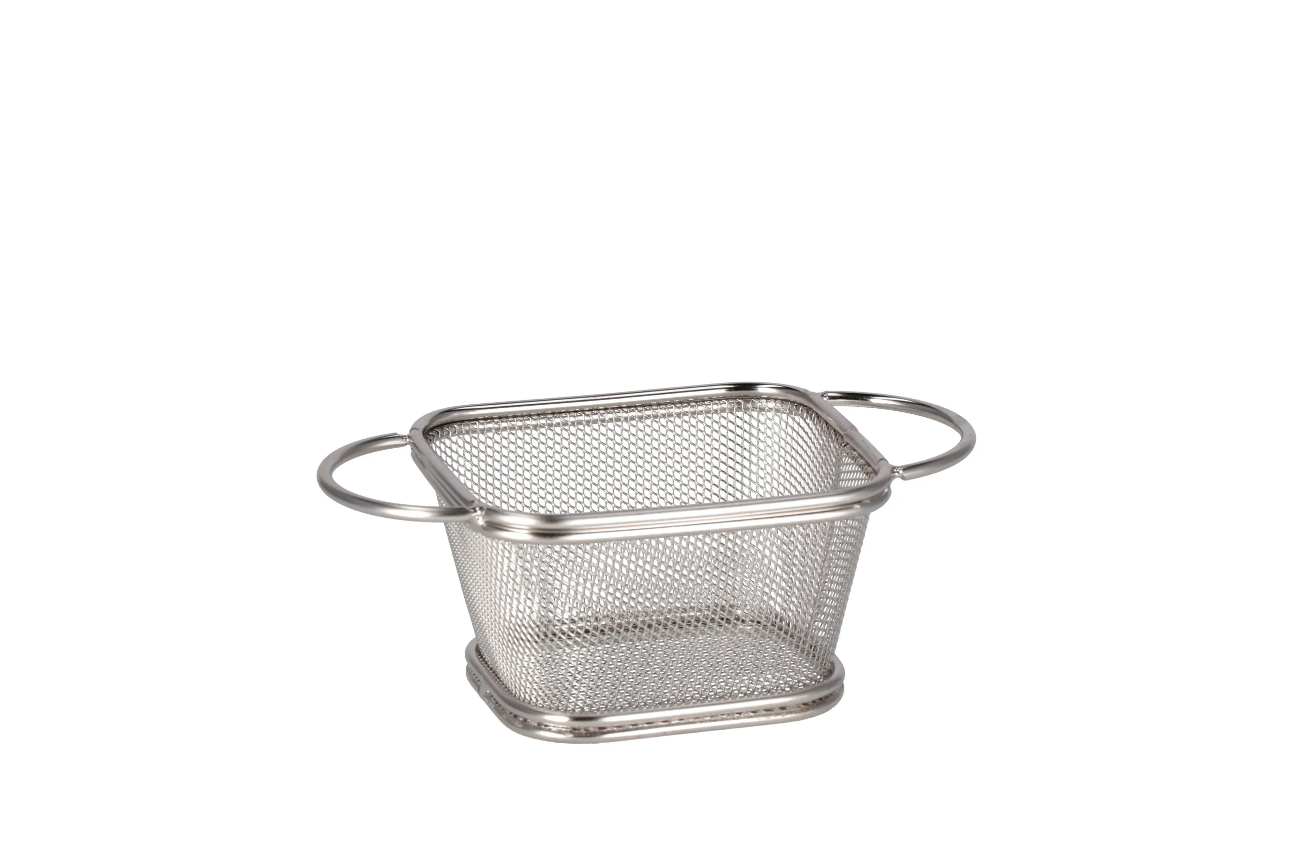 Ad Trend Cestino con Manici H 6 Cm 16,5 x 9 Cm Acciaio