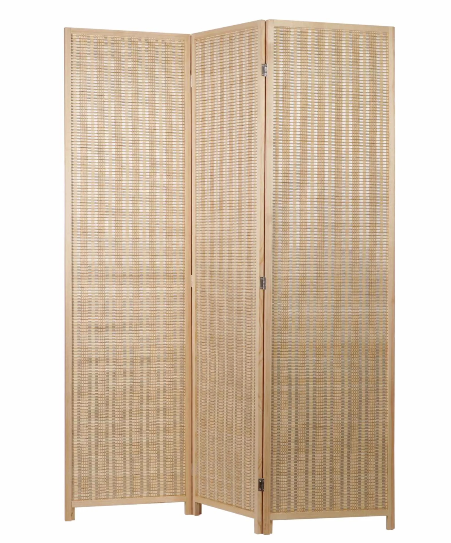 Ad Trend Paravento a 3 Ante in Bamboo Naturale 150 x 180 Cm