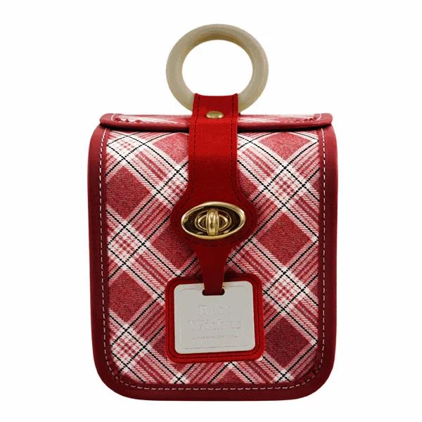 L'Arcolaio Bauletto Quadrato Piccolo Vintage Red 13,3X13,3X15 cm