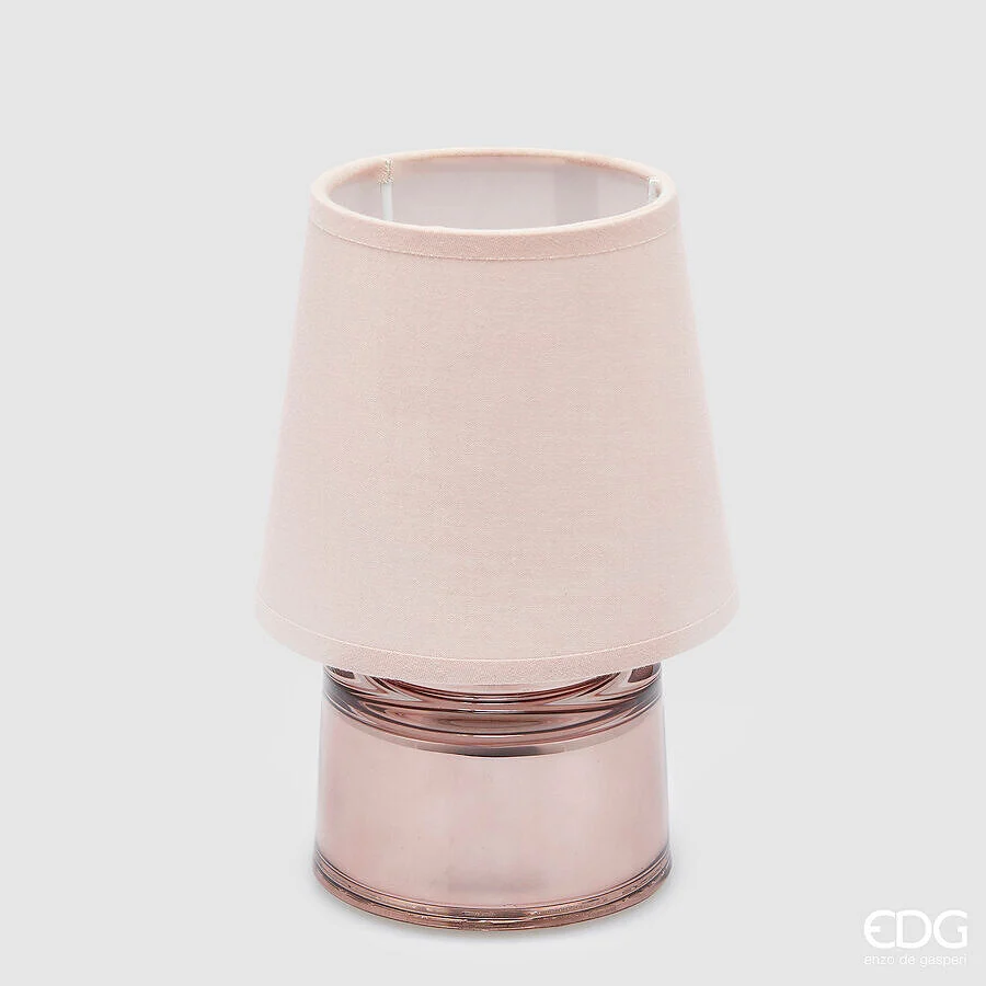 EDG Enzo De Gasperi Lampada da Tavolo Cozy H 18 Cm D 12 Cm IP 20 Rose Gold Scatola Regalo
