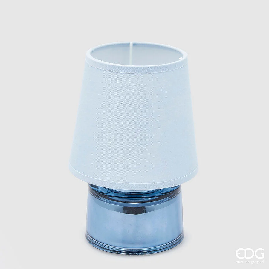 EDG Enzo De Gasperi Lampada da Tavolo Cozy H 18 Cm D 12 Cm IP 20 Blue Scatola Regalo