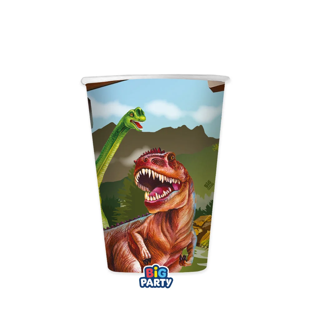 Big Party Bicchieri Carta 250 Cc Dinosaurs Cf 6 Pz