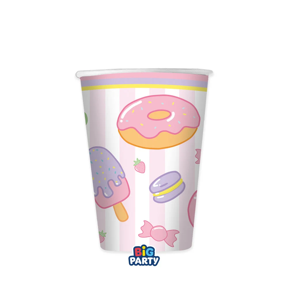 Big Party Bicchieri Carta Sweety 250 Cc Cf 6 Pz Multicolor