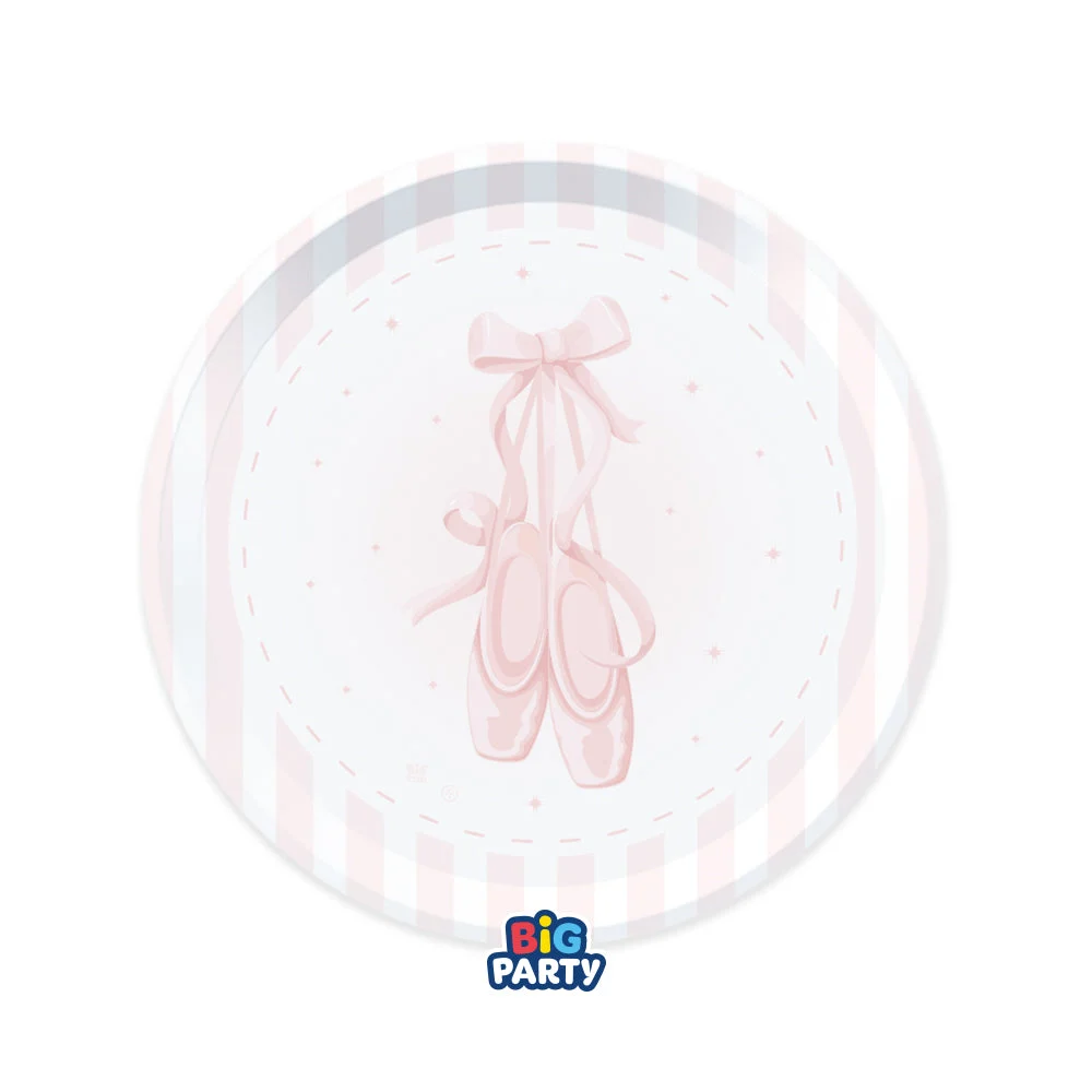 Big Party Piatti Carta Ballet D 18 Cm  Cf 6 Pz Rosa