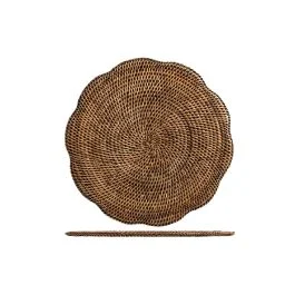 ONDE TOVAGLIETTA IN RATTAN 38 CM MARRONE
