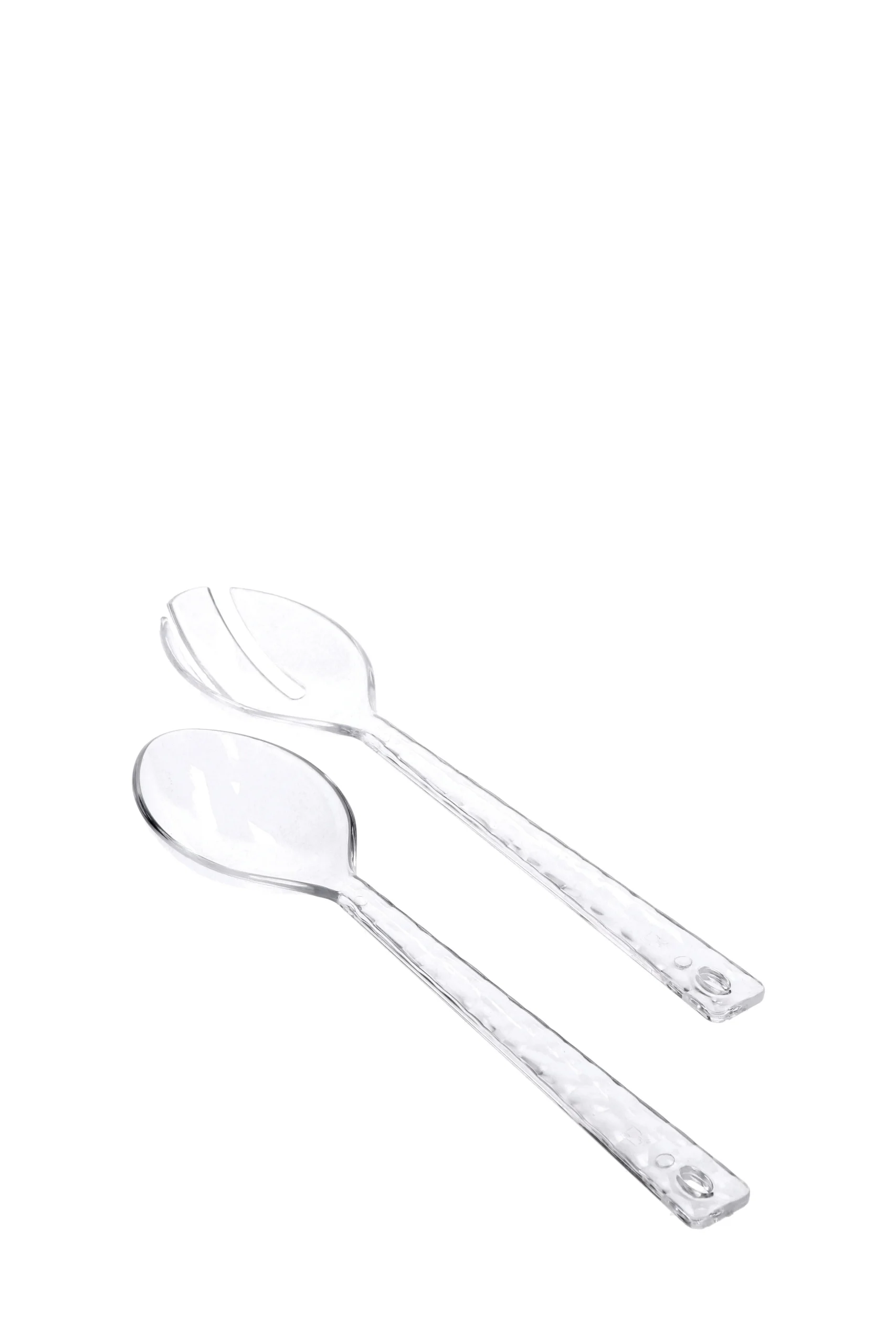 Ad Trend Set 2 Cucchiai Lance H 6,5 Cm 28,5 x 4 Cm Plastica Trasparente