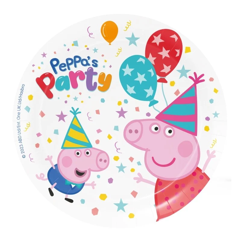Big Party Piatti Carta Peppa Pig D 18 Cm Cf 8 Pz