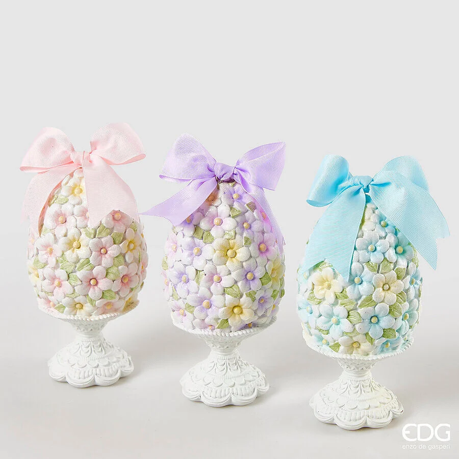 EDG Enzo De Gasperi Decoro Uovo Pasqua Ass. H 20 Cm D 10 Cm Multicolor 1 Pz