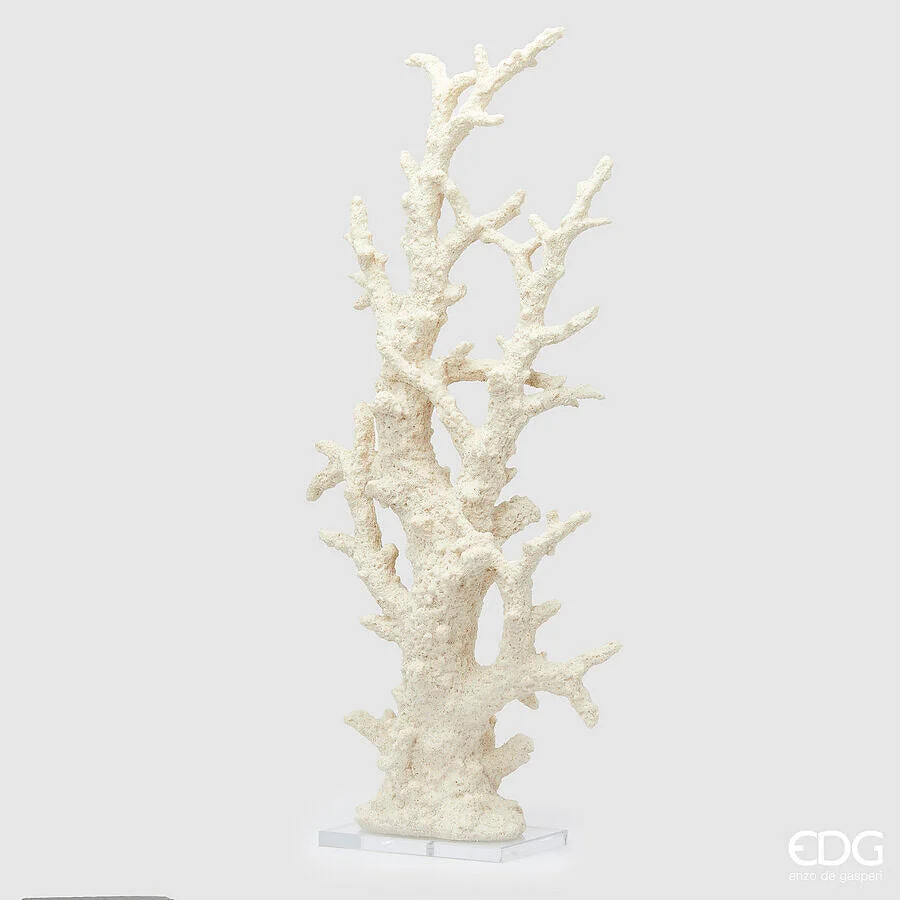 EDG Enzo De Gasperi Scultura Corallo H 94 Cm L 24 Cm L 16 Cm Ivory