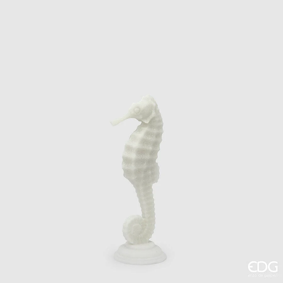 EDG Enzo De Gasperi Scultura Ippocampo H 31 Cm D 10 Cm Ivory