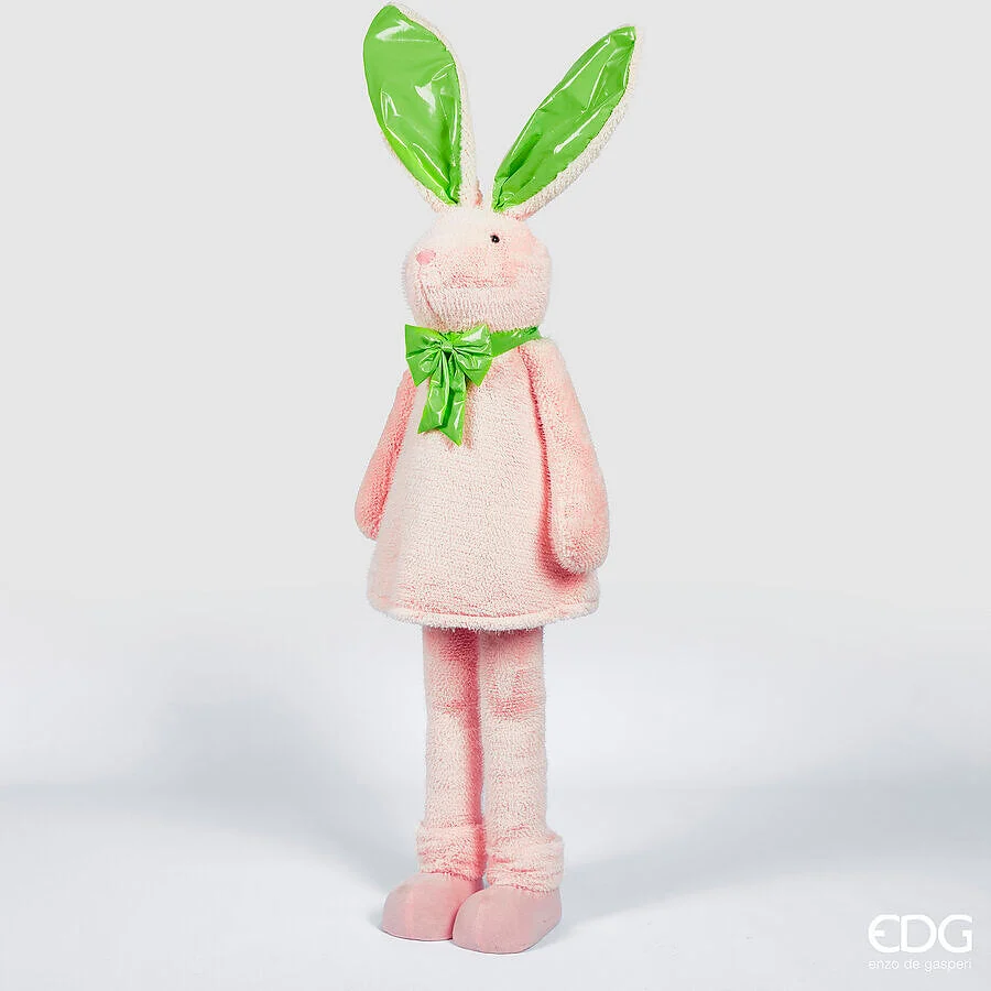 EDG Enzo De Gasperi Decoro Peluche Coniglio Dance H 155 Cm D 40 Cm Pale Pink