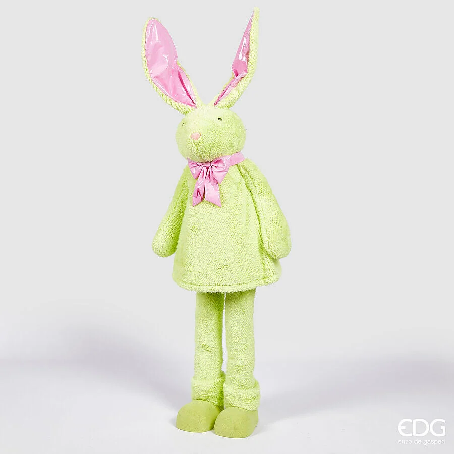 EDG Enzo De Gasperi Decoro Peluche Coniglio Dance H 155 Cm D 40 Cm Light Green
