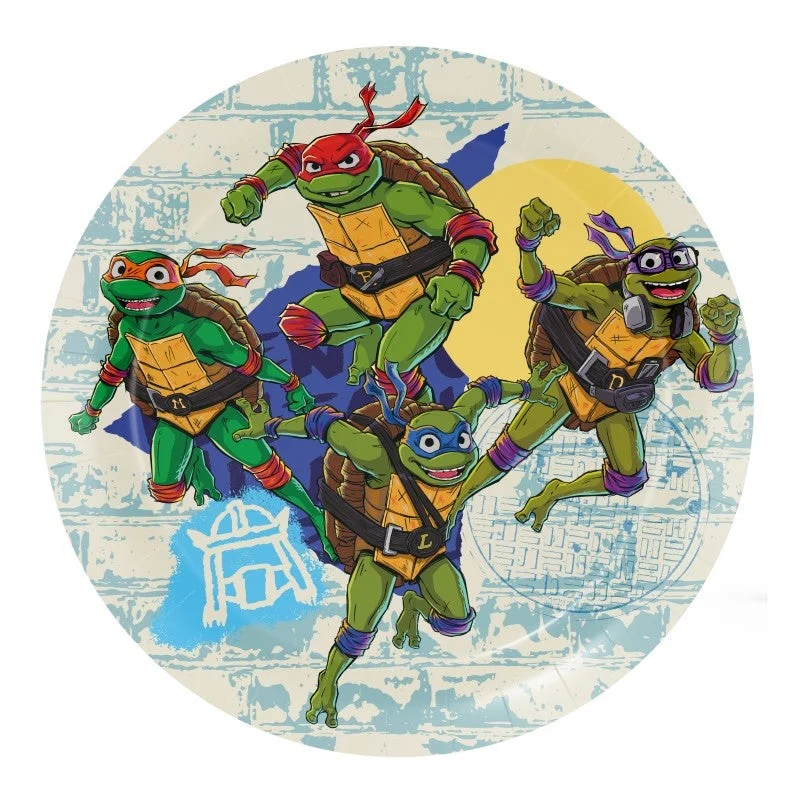 Big Party Piatti Carta Tartarughe Ninjia D 18 Cm Cf 8 Pz