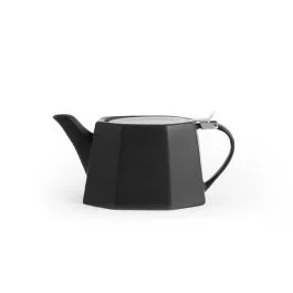 TEIERA STONEWARE CON FILTRO INOX NERO 0,85 LT