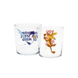 BEEP BEEP&WILLY COYOTE BICCHIERI ACQUA 2 PZ