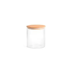 BARATTOLO BOROSILICATO TAPPO BAMBU' 600 CC