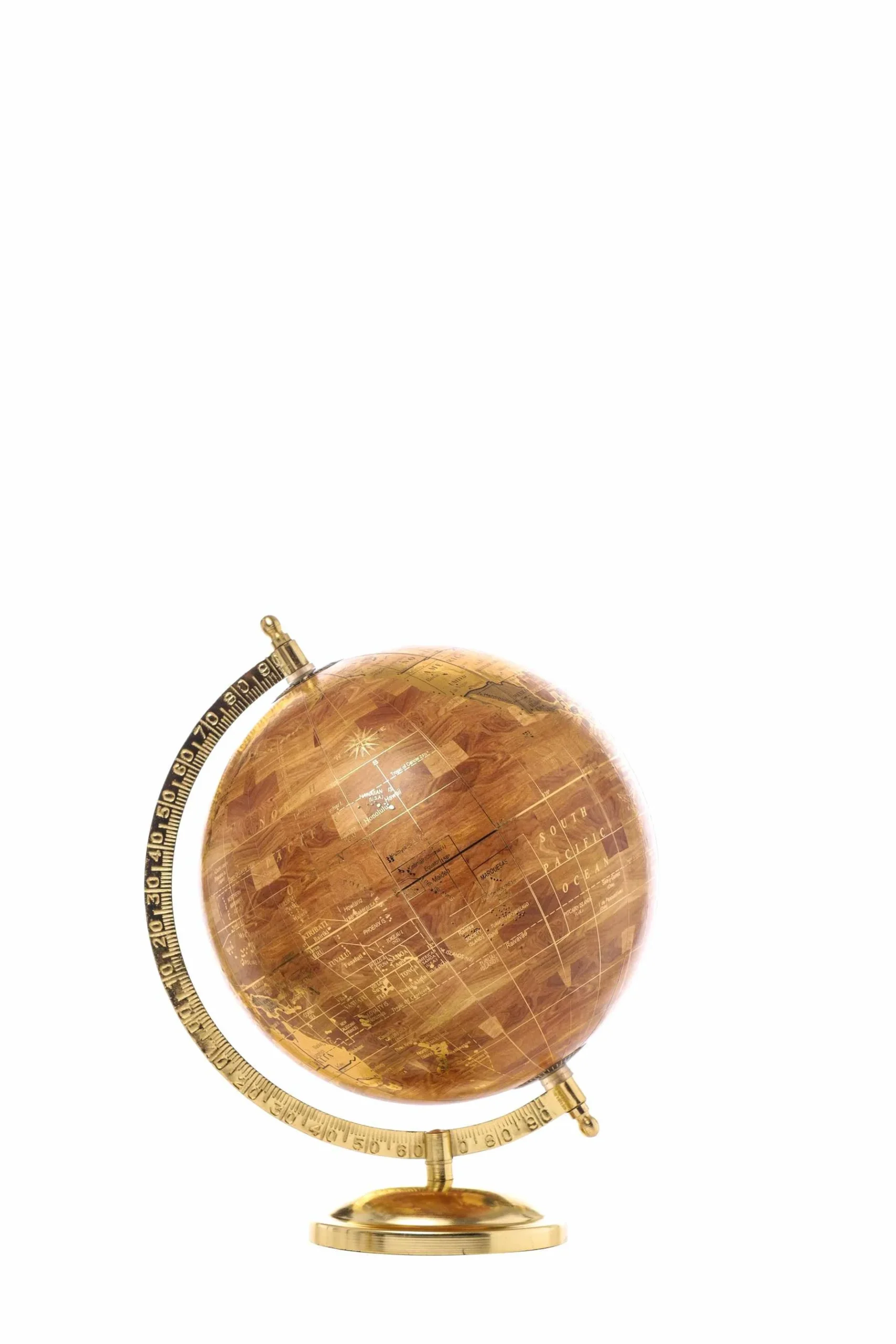 ARPIMEX Mappamondo D 20 Cm H 28 Cm Gold Rame