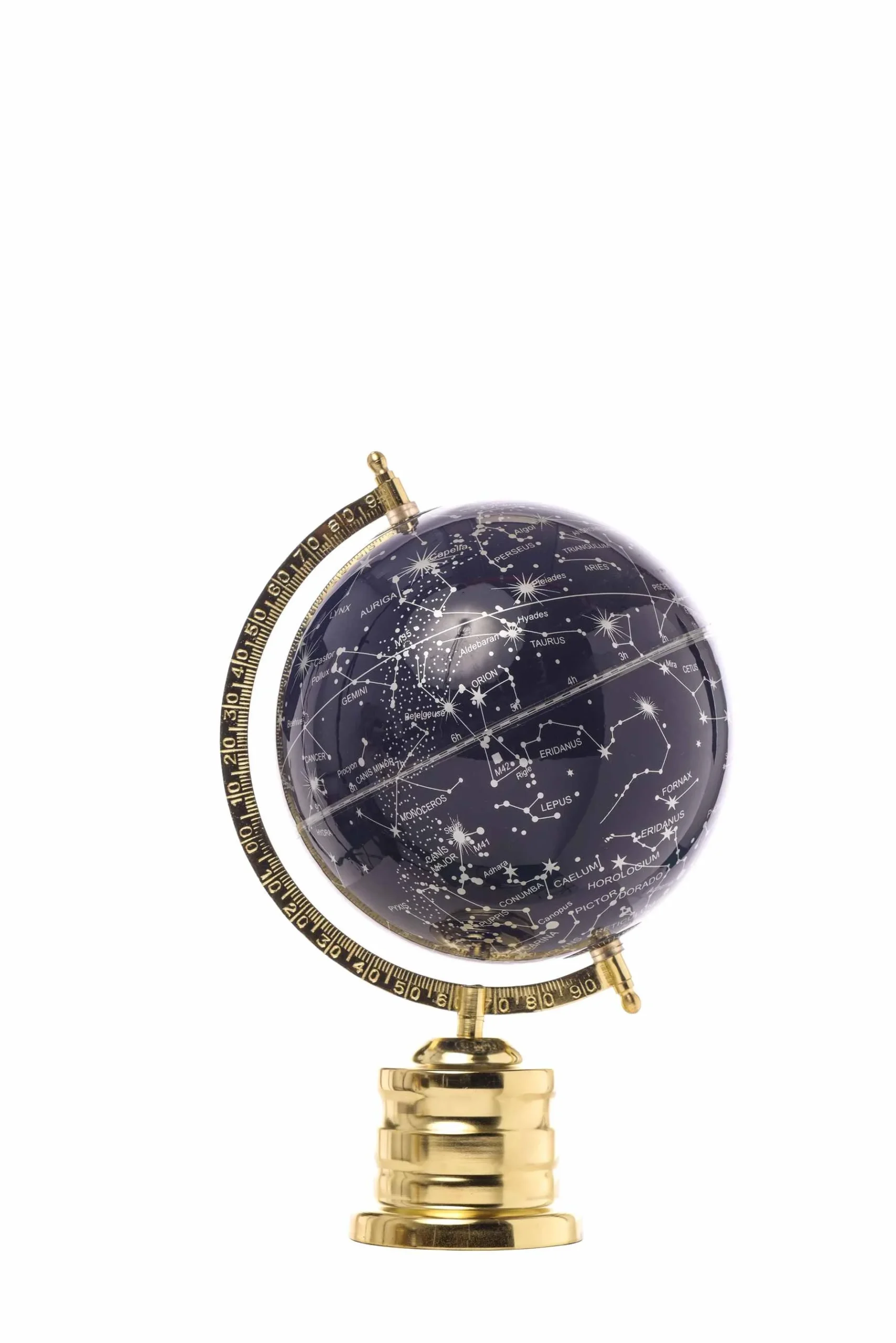 ARPIMEX Mappamondo D 20 Cm H 34 Cm Gold Blue Marine