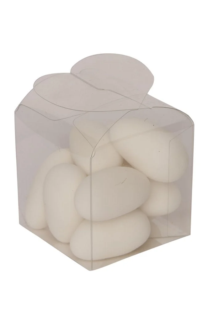 ARPIMEX Bomboniera Scatola con Top Cuore 4 x 4 x 4 Cm Trasparente 10 Pz