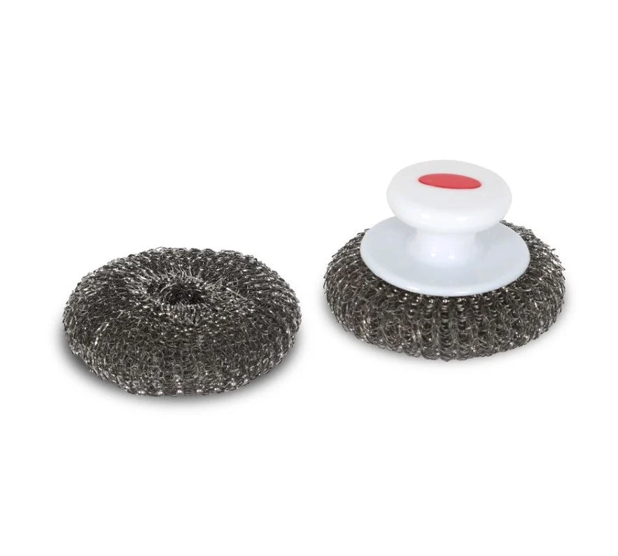 Le Marquier Set 2 Spugnette con Impugnatura Inox
