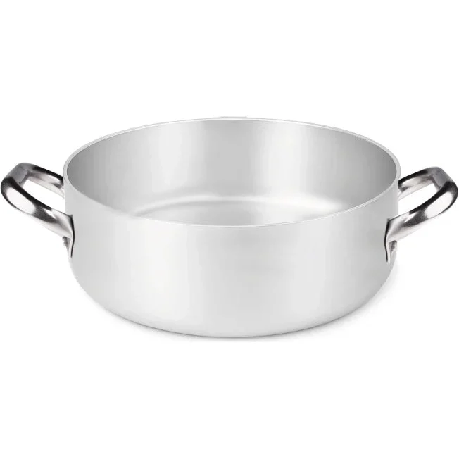 AGNELLI Casseruola Bassa con 2 Maniglie Alluminio 3 mm D 28 cm