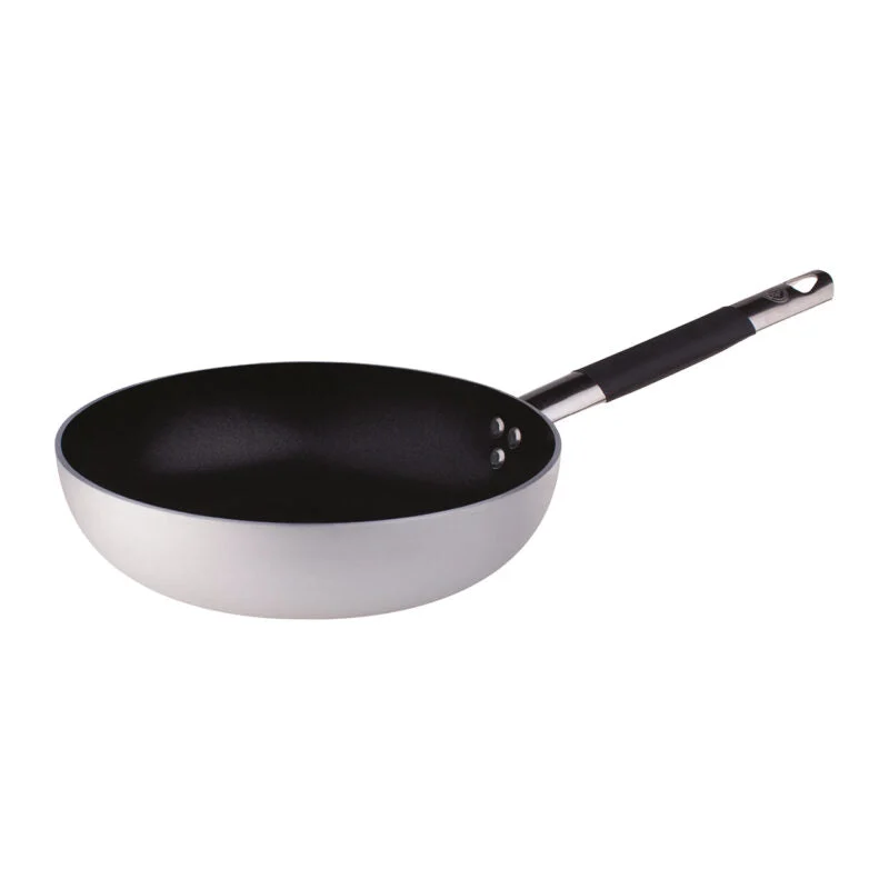 AGNELLI Padella Svasata Alta Antiaderente Alluminio con Manico Cool D 20 Cm