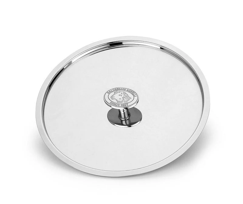 AGNELLI Coperchio Aluinox 3Ply D 16 Cm Acciaio Inox con Pomolo