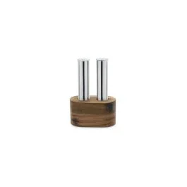 FILARE SALE E PEPE CON BASE IN LEGNO