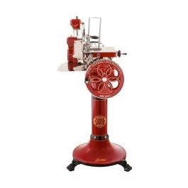 AFFETTATRICE A VOLANO MODELLO B114 ROSSO CON PIEDISTALLO