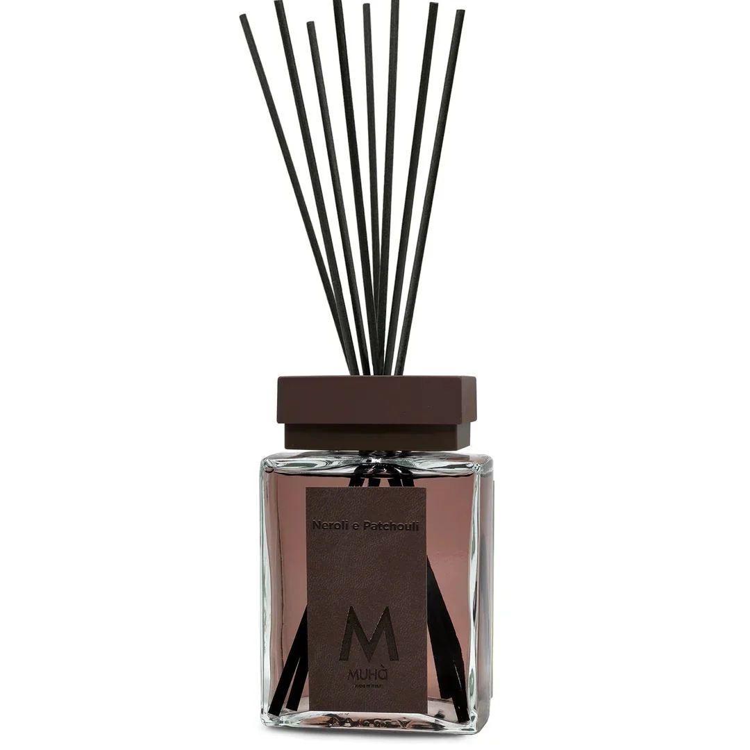 Muhà Luxe Perfume Diffusore Ambiente con Bastoncini Neroli e Patchouli 500 Ml