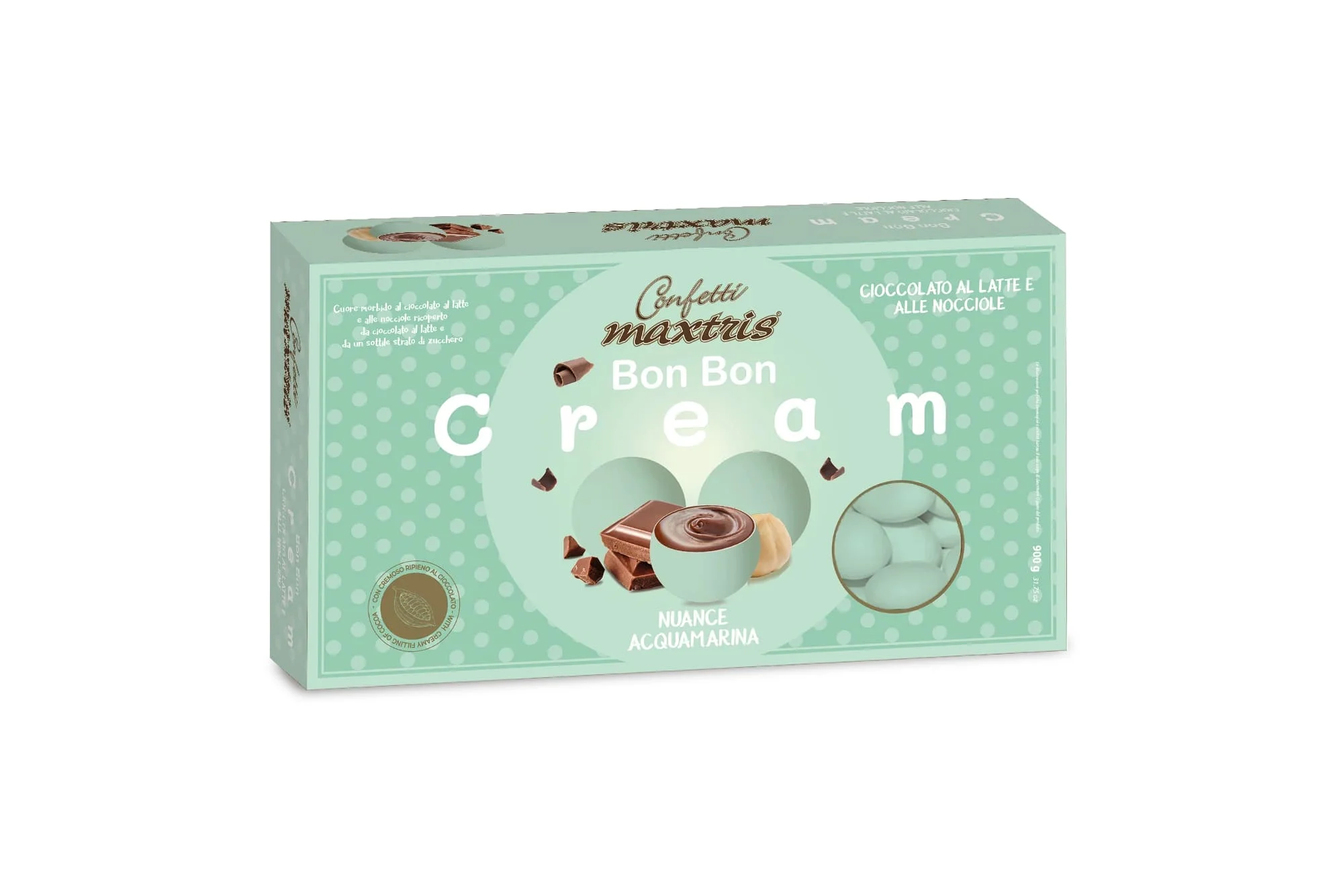 Maxtris Confetti Bon Bon Cream Gianduia Nuance Acquamarina 900 Gr