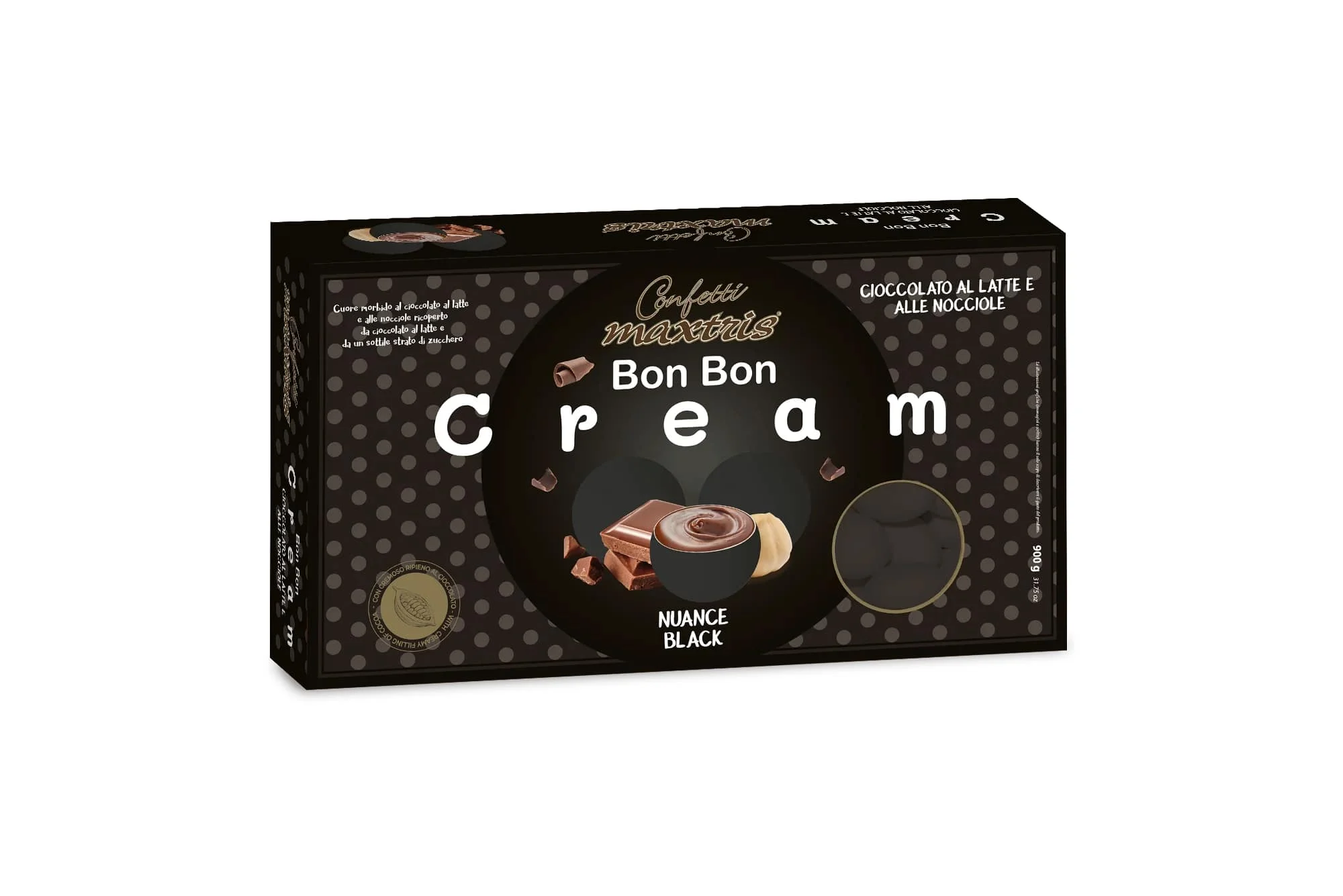 Maxtris Confetti Bon Bon Cream Gianduia Nuance Black 900 Gr