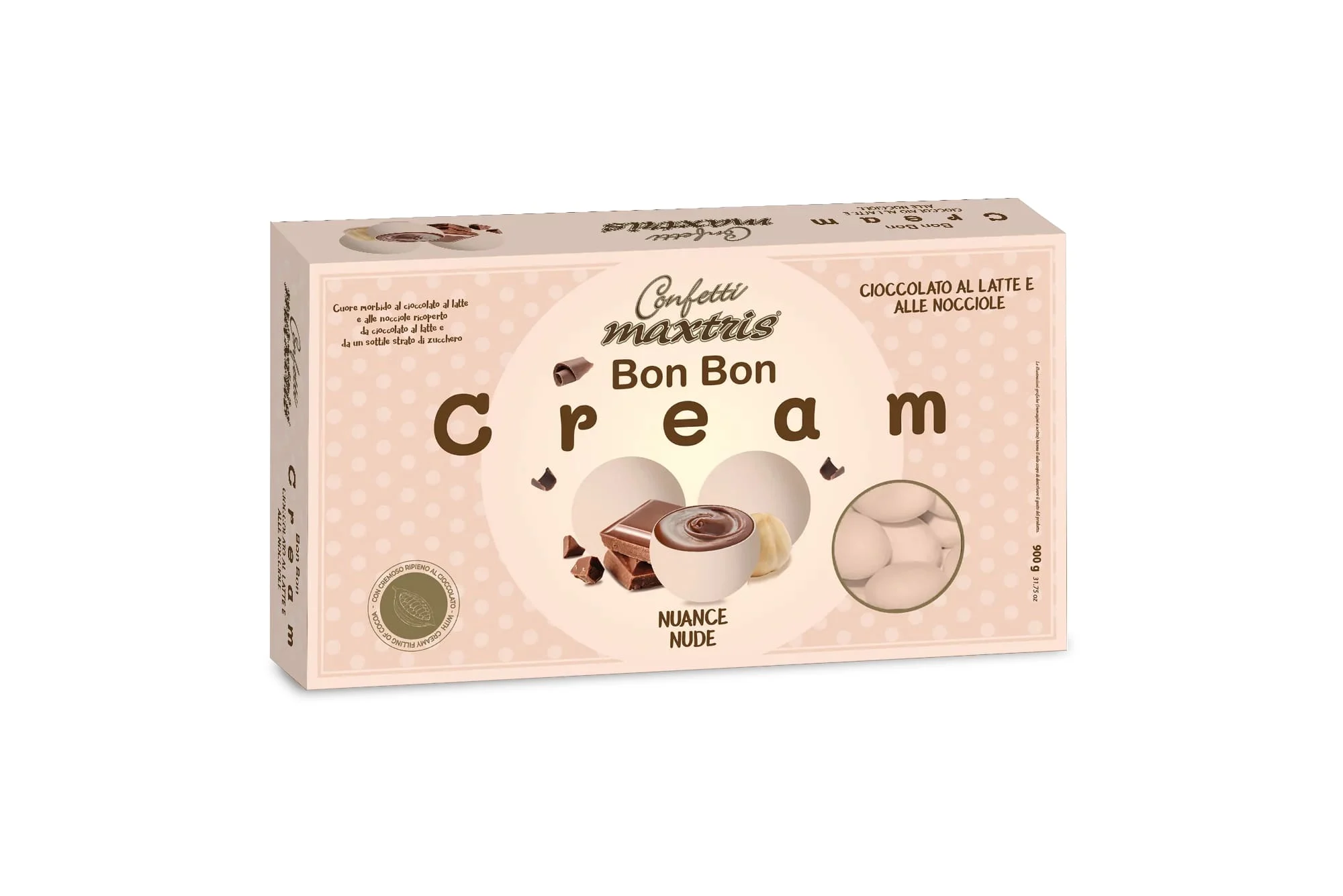 Maxtris Confetti Bon Bon Cream Gianduia Nuance Nude 900 Gr
