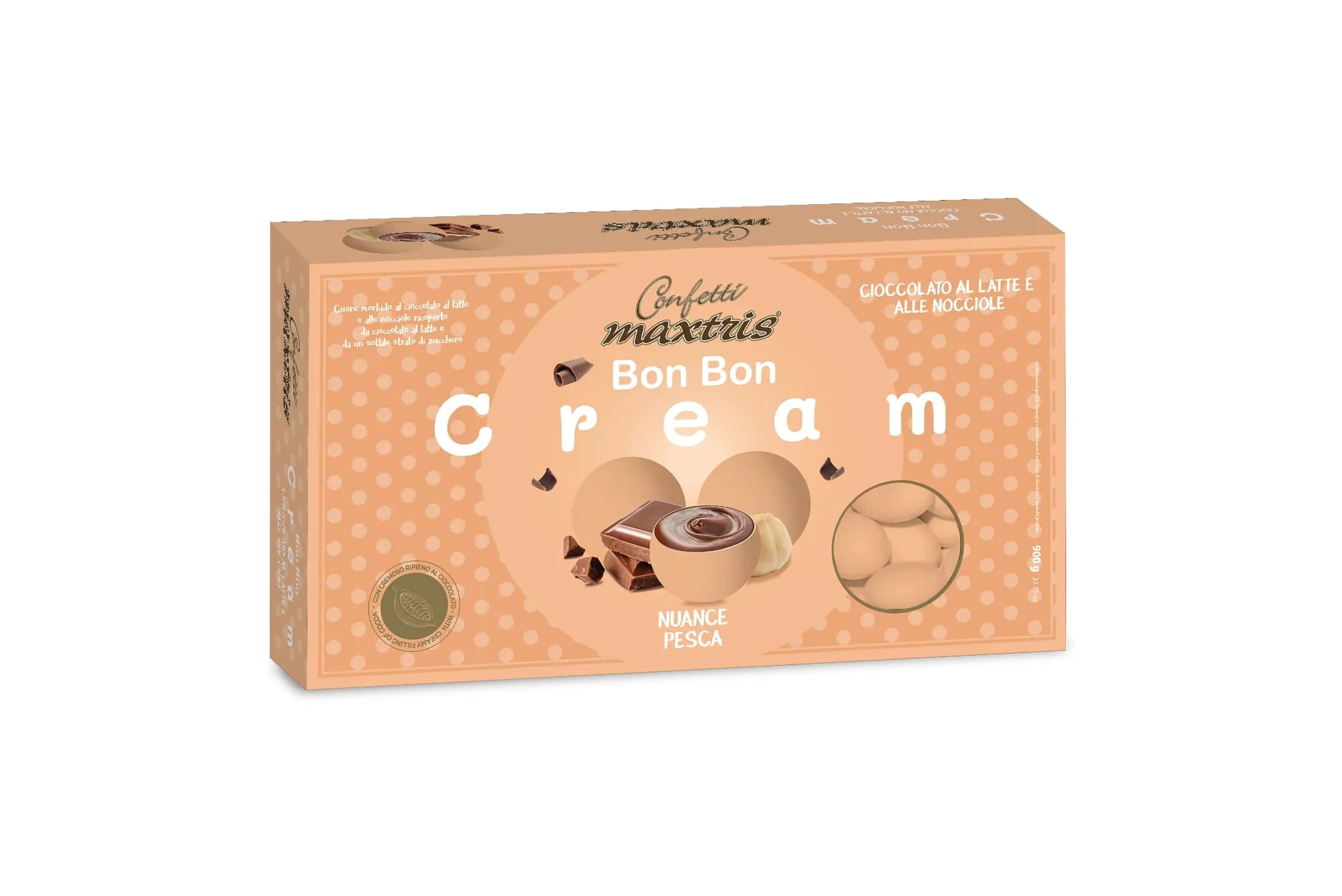 Maxtris Confetti Bon Bon Cream Gianduia Nuance Pesca 900 Gr