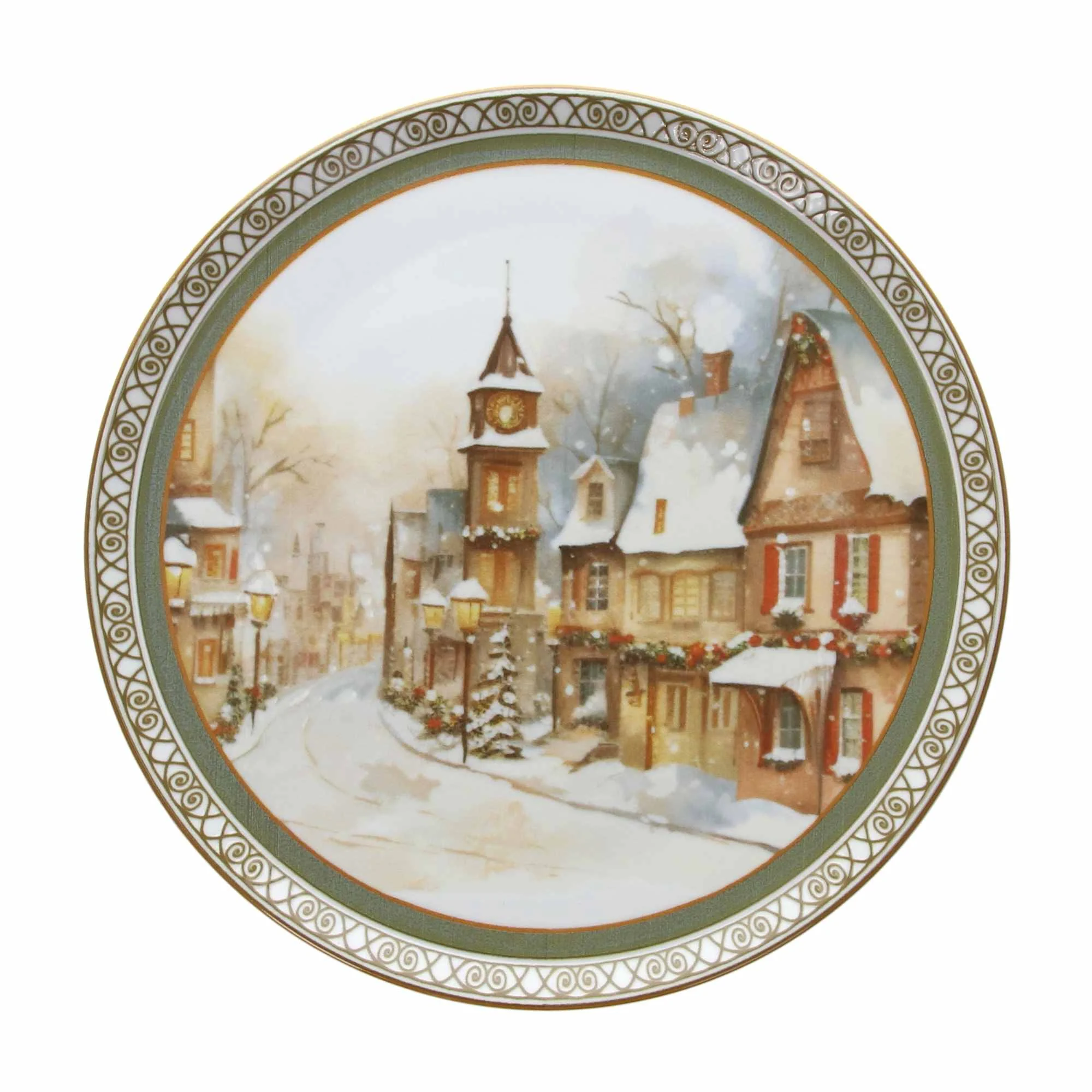 Tognana Piatto Panettone Cinzia Christmas Carol Natale 31 Cm Porcellana Multicolor