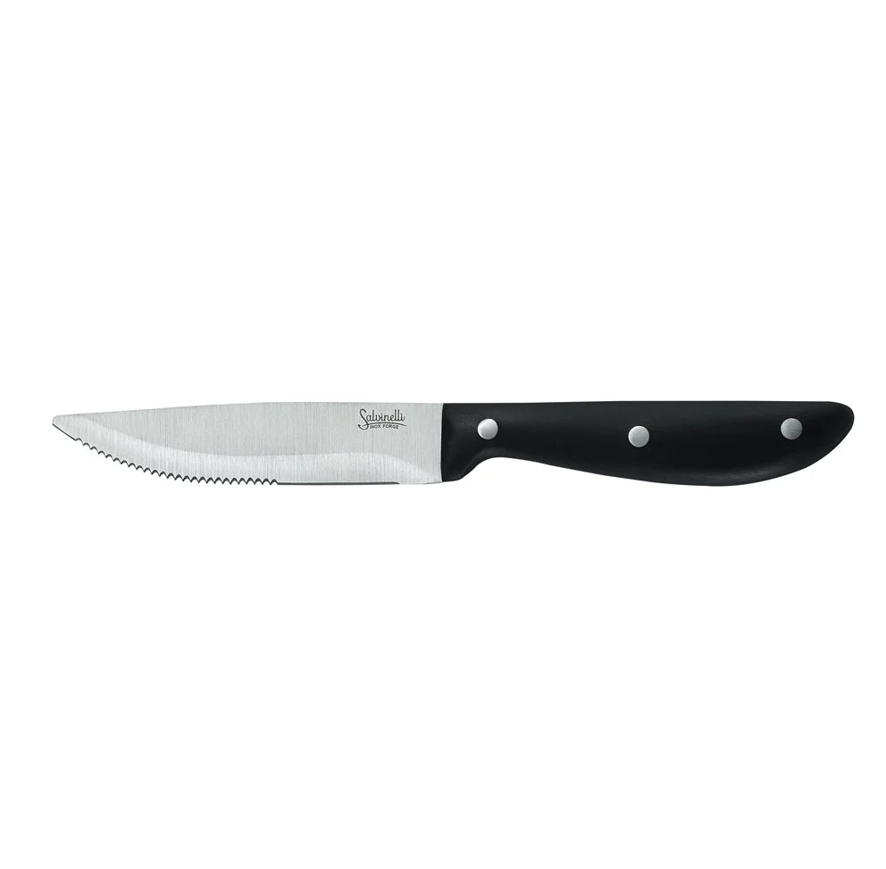 SALVINELLI Coltello Manzo Forgiato Seghettato Mod. Bistrot 6 Pz