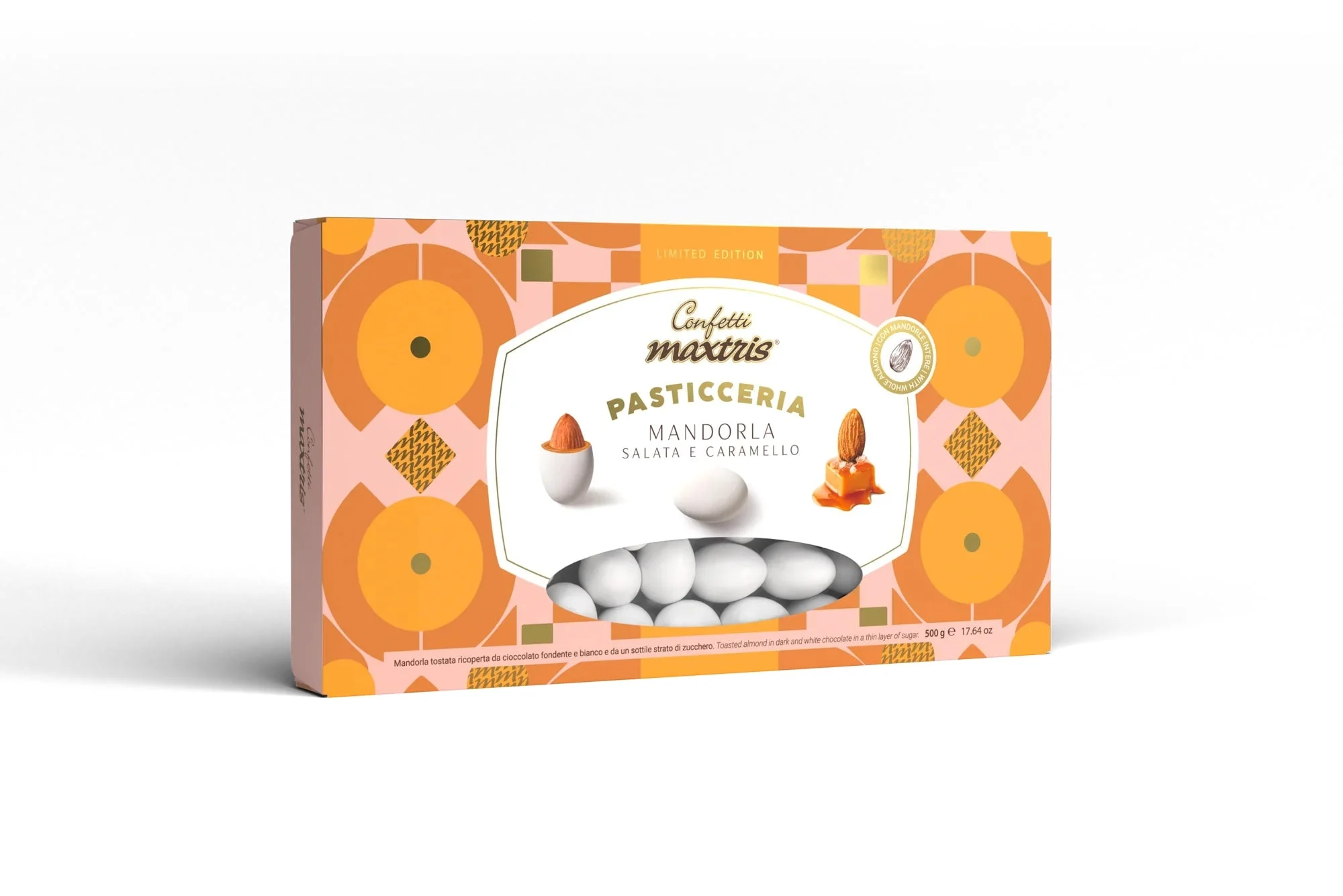 Maxtris Confetti Ciocomandorla Mandorla Salata e Caramello 500 Gr Limited Edition